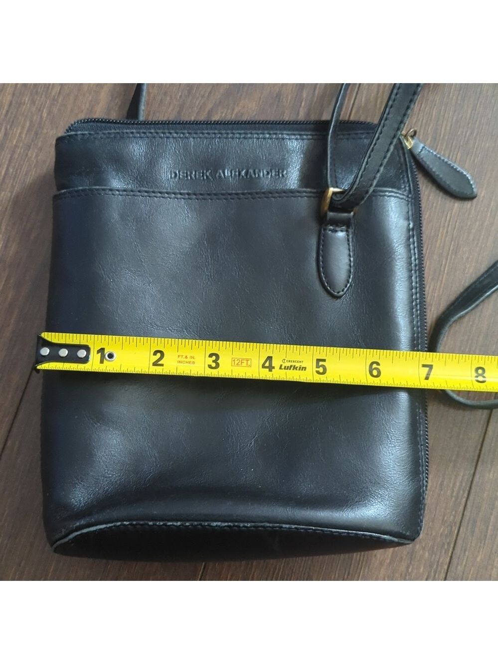 Derek Alexander CENTRAL PARK Small Two Sided Zipped Cross-body Bag - Picture 9 of 11